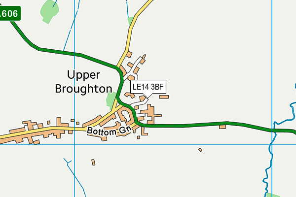 LE14 3BF map - OS VectorMap District (Ordnance Survey)