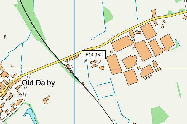 LE14 3ND map - OS VectorMap District (Ordnance Survey)