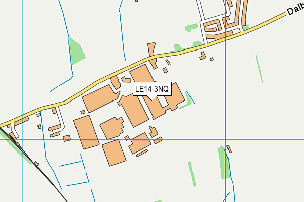 LE14 3NQ map - OS VectorMap District (Ordnance Survey)