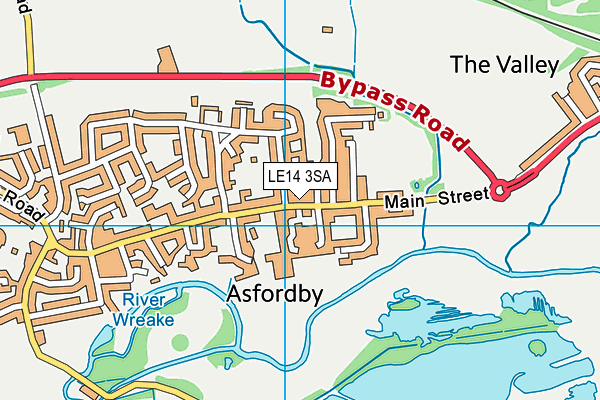 Golden Jubilee Park map (LE14 3SA) - OS VectorMap District (Ordnance Survey)