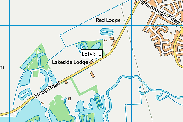 Asfordby Acres map (LE14 3TL) - OS VectorMap District (Ordnance Survey)