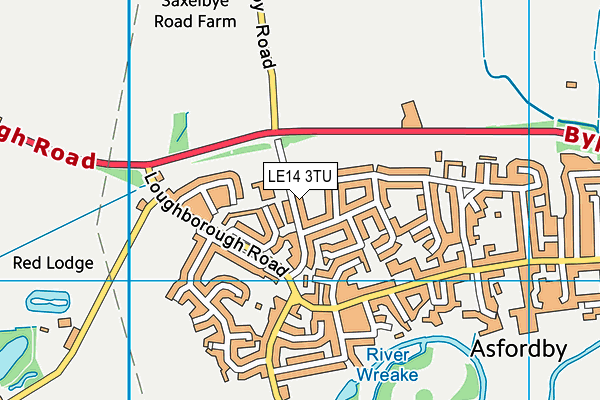 Captains Close Primary School map (LE14 3TU) - OS VectorMap District (Ordnance Survey)
