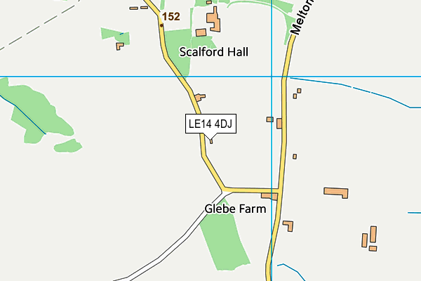 LE14 4DJ map - OS VectorMap District (Ordnance Survey)