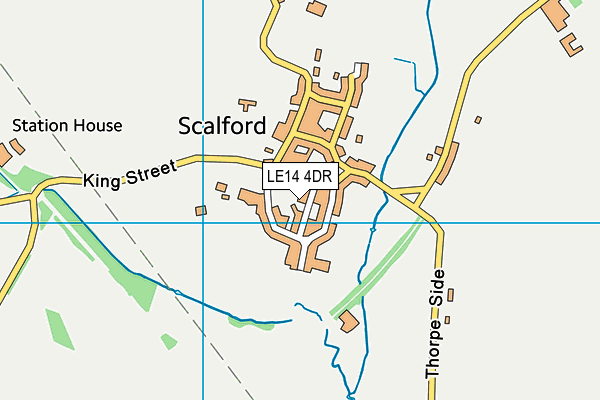LE14 4DR map - OS VectorMap District (Ordnance Survey)