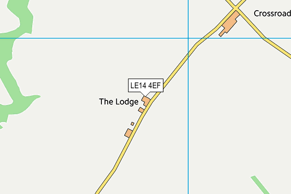 LE14 4EF map - OS VectorMap District (Ordnance Survey)