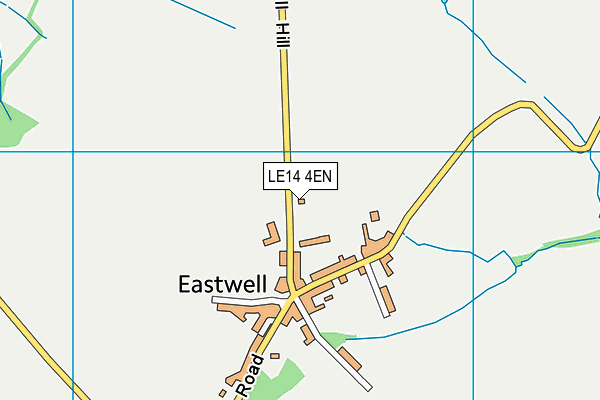 LE14 4EN map - OS VectorMap District (Ordnance Survey)