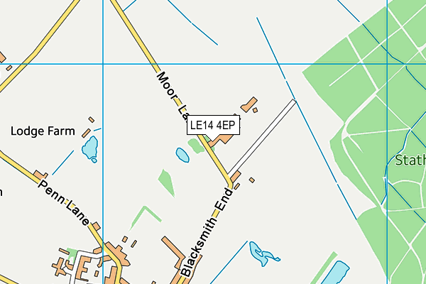 LE14 4EP map - OS VectorMap District (Ordnance Survey)