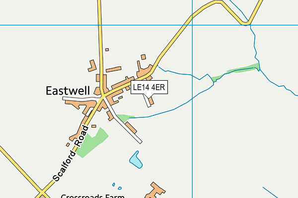 LE14 4ER map - OS VectorMap District (Ordnance Survey)