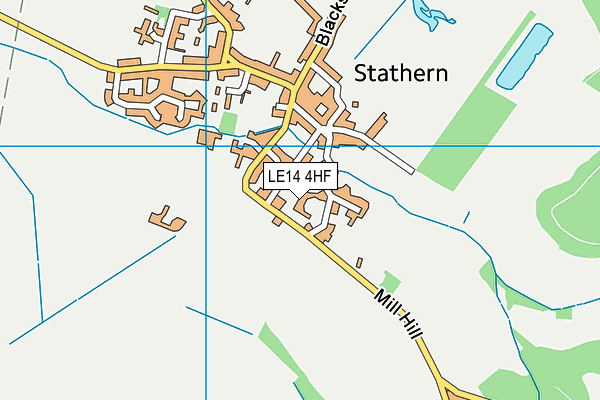 LE14 4HF map - OS VectorMap District (Ordnance Survey)