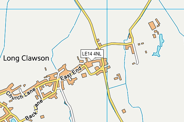 LE14 4NL map - OS VectorMap District (Ordnance Survey)