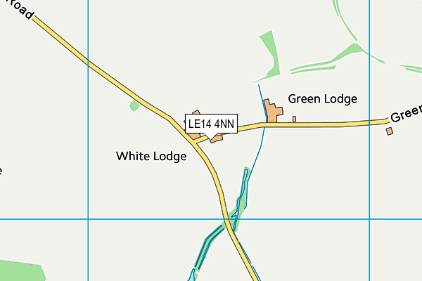 LE14 4NN map - OS VectorMap District (Ordnance Survey)