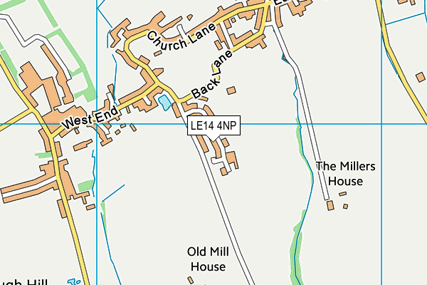 LE14 4NP map - OS VectorMap District (Ordnance Survey)