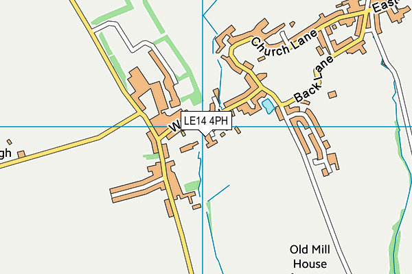 LE14 4PH map - OS VectorMap District (Ordnance Survey)