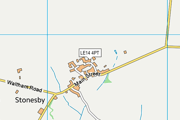 LE14 4PT map - OS VectorMap District (Ordnance Survey)