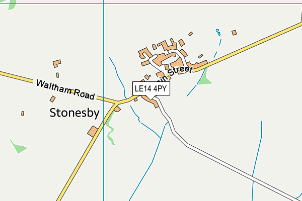 LE14 4PY map - OS VectorMap District (Ordnance Survey)