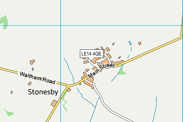 LE14 4QE map - OS VectorMap District (Ordnance Survey)