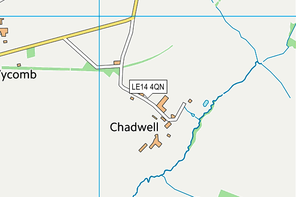 LE14 4QN map - OS VectorMap District (Ordnance Survey)