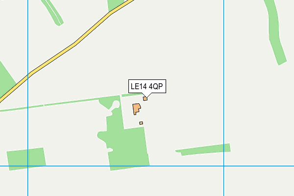 LE14 4QP map - OS VectorMap District (Ordnance Survey)