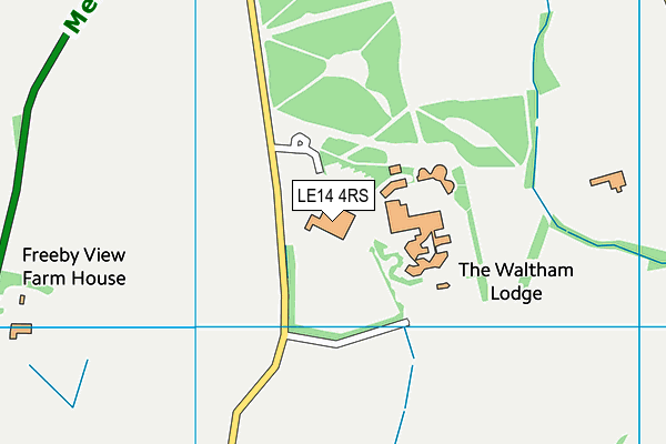 LE14 4RS map - OS VectorMap District (Ordnance Survey)
