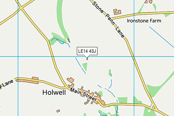 LE14 4SJ map - OS VectorMap District (Ordnance Survey)