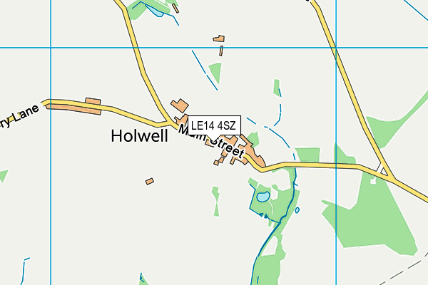LE14 4SZ map - OS VectorMap District (Ordnance Survey)