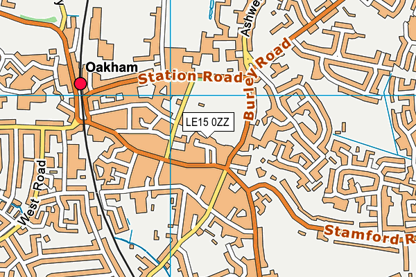 LE15 0ZZ map - OS VectorMap District (Ordnance Survey)