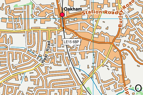 LE15 6BP map - OS VectorMap District (Ordnance Survey)