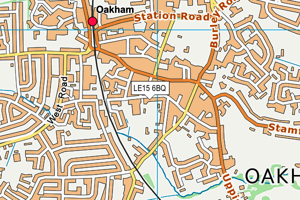 LE15 6BQ map - OS VectorMap District (Ordnance Survey)