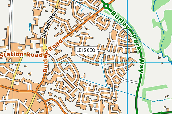 LE15 6EQ map - OS VectorMap District (Ordnance Survey)