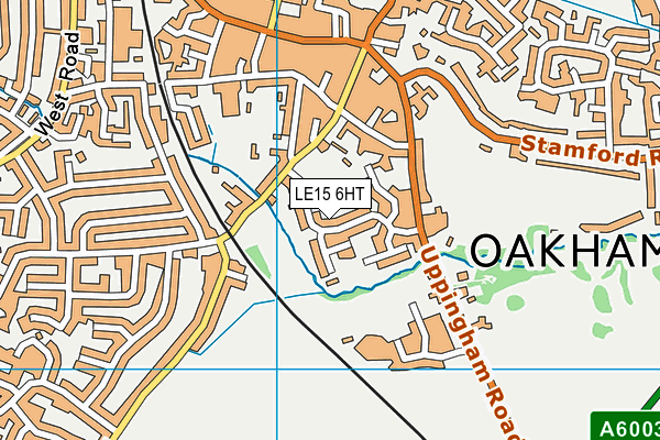 LE15 6HT map - OS VectorMap District (Ordnance Survey)