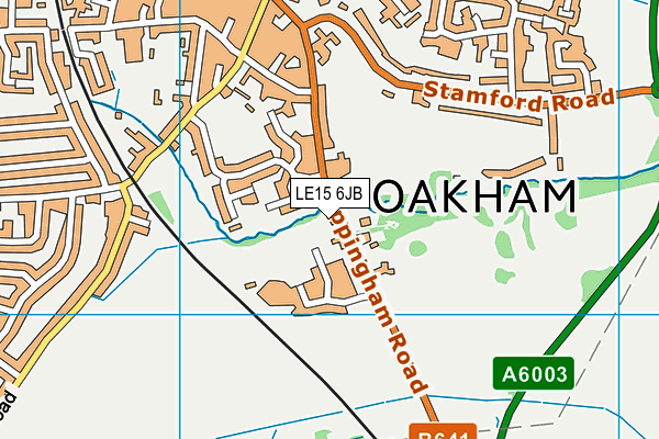 The Shires at Oakham map (LE15 6JB) - OS VectorMap District (Ordnance Survey)