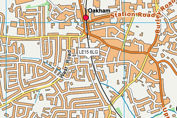 LE15 6LG map - OS VectorMap District (Ordnance Survey)