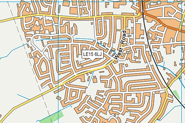 LE15 6LJ map - OS VectorMap District (Ordnance Survey)