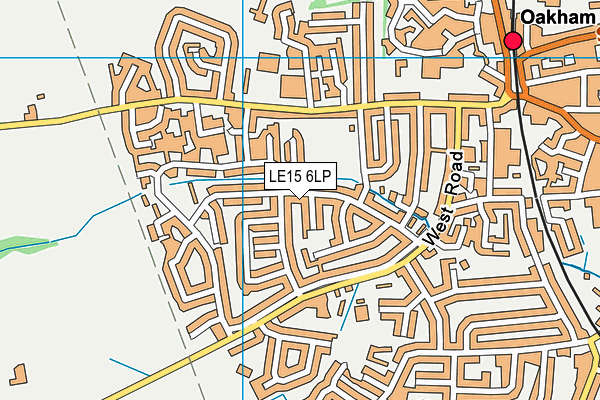 LE15 6LP map - OS VectorMap District (Ordnance Survey)