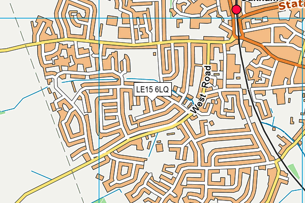 LE15 6LQ map - OS VectorMap District (Ordnance Survey)