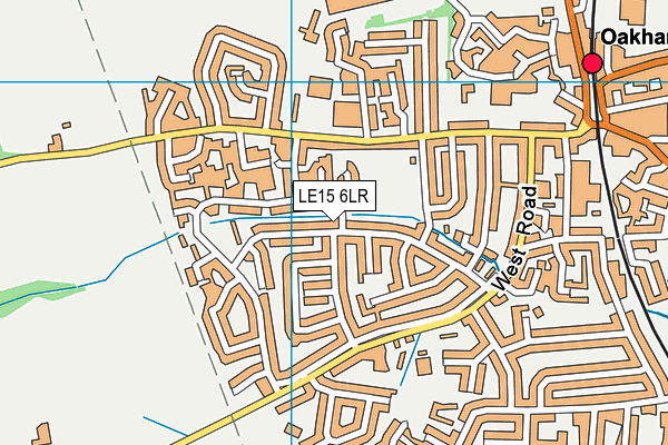 LE15 6LR map - OS VectorMap District (Ordnance Survey)