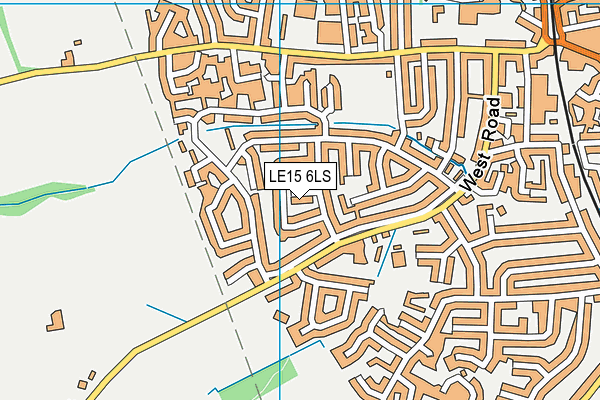 LE15 6LS map - OS VectorMap District (Ordnance Survey)