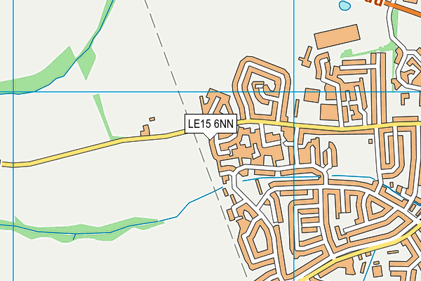 LE15 6NN map - OS VectorMap District (Ordnance Survey)