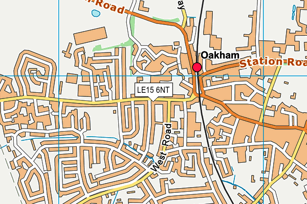 LE15 6NT map - OS VectorMap District (Ordnance Survey)