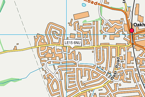 LE15 6NU map - OS VectorMap District (Ordnance Survey)