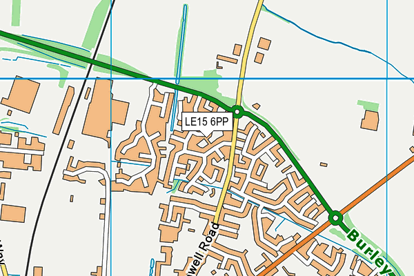 LE15 6PP map - OS VectorMap District (Ordnance Survey)