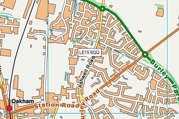 LE15 6QQ map - OS VectorMap District (Ordnance Survey)