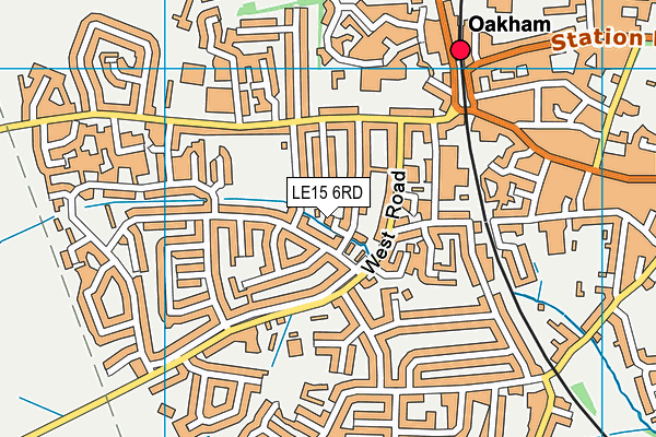 LE15 6RD map - OS VectorMap District (Ordnance Survey)
