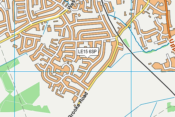 LE15 6SP map - OS VectorMap District (Ordnance Survey)