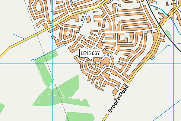 LE15 6SY map - OS VectorMap District (Ordnance Survey)