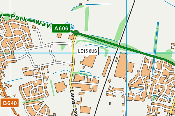 LE15 6US map - OS VectorMap District (Ordnance Survey)