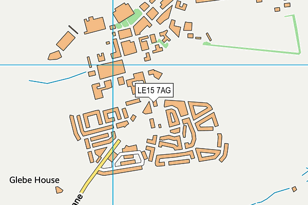 LE15 7AG map - OS VectorMap District (Ordnance Survey)