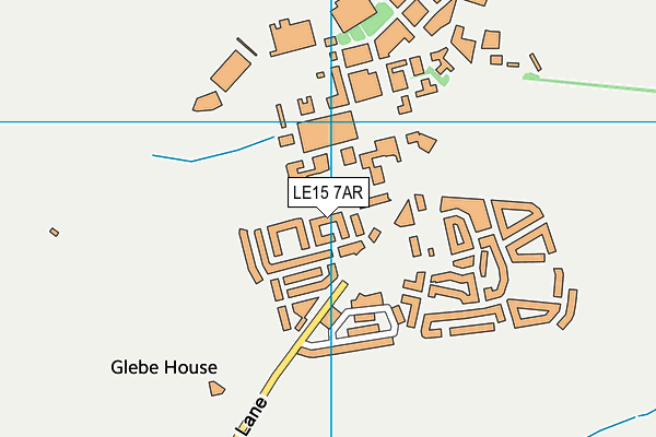 LE15 7AR map - OS VectorMap District (Ordnance Survey)