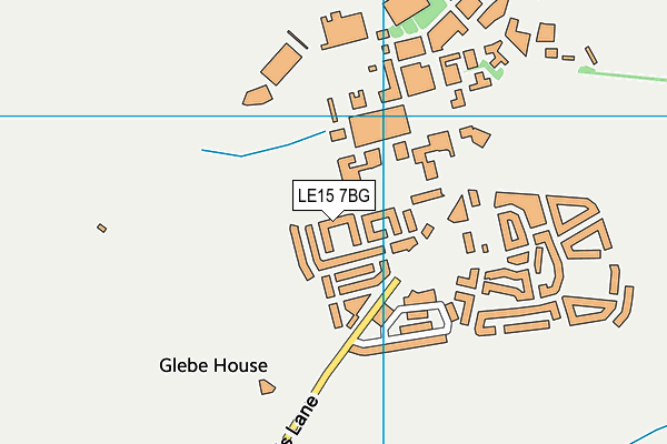 LE15 7BG map - OS VectorMap District (Ordnance Survey)