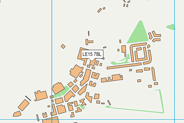 Kendrew Barracks map (LE15 7BL) - OS VectorMap District (Ordnance Survey)